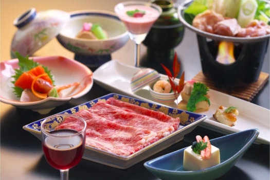 上州和牛の会席（月替わり）