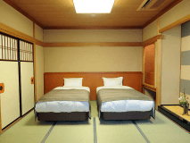 ■白雲の館　ベッド付客室（和室10畳/アウトバス・トイレ付/禁煙）