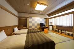 ■白雲の館　ベッド付客室（和室10畳/アウトバス・トイレ付/禁煙）