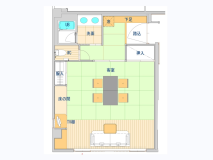 【白雲の館】ファミリールーム（間取り図／一例）