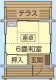 和室6畳タイプ間取り