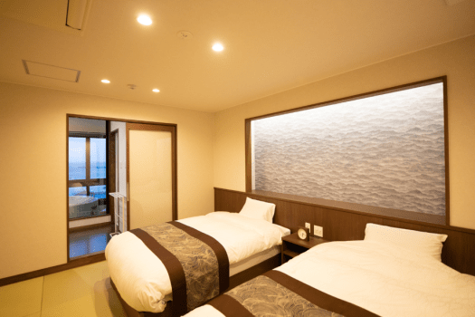 [Non-smoking] Special room with sea view, 67㎡, with semi-open-air bath (6th or 7th floors)