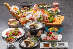 夏の舟盛付き海鮮会席