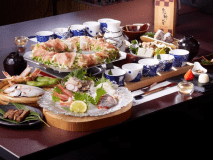 【極コース】地元のA級食材や地野菜にこだわって使っています