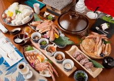 【松葉の極】松葉ガニ100％！カニ刺し/焼き/しゃぶ/フリッター/茹での豪華フルコース