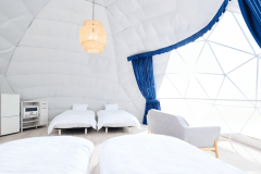 7mドームテントB【シングルベッド4台】