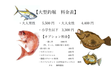 地上大型釣堀日帰り【海水魚】