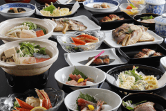 海の幸と旬の食材を使用した会席プラン