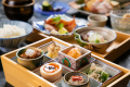 彩豊に丁寧に盛り付けられたご朝食