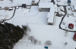 約2,100㎡のグラウンドが雪上キャンプサイト