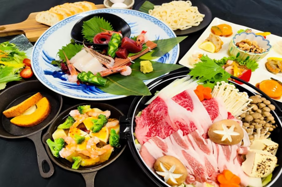 【1泊2食】〈季節限定シーズナルプラン〉上州牛と麦豚の絶品すき焼き×旬の味覚を堪能(11/1~1/31) 【1泊2食】〈季節限定シーズナルプラン〉上州牛と麦豚の絶品すき焼き×旬の味覚を堪能(11/1~1/31)