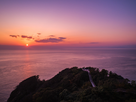 日本一と名高い西伊豆の夕景