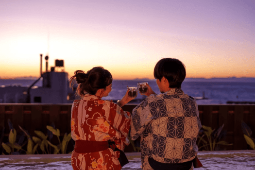 【8月18日限定】海上花火を浴衣で愉しむ！着付け&ヘアメイク付特別プラン～和会席～