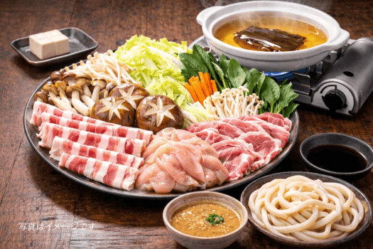 【1泊2食】じゅわっと房総ポーク&times;しっとり錦爽鶏、季節野菜と楽しむ地元食材しゃぶしゃぶプラン♪ ZUKKU NO MORI満喫ご馳走ステイ