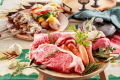 【BBQ】［プレミアムコース］ ラム肉や和牛、アヒージョやロールケーキもついたスペシャルメニュー