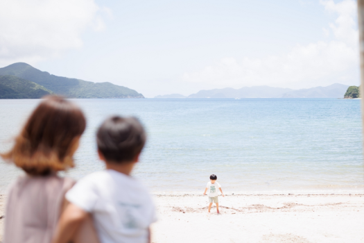 青い海、自然の美しさ。大切な家族との時間をお過ごしください。