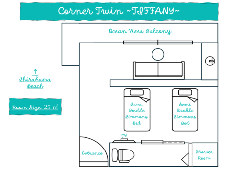 Corner Twin ~TIFFANY~ Corner Twin ~TIFFANY~