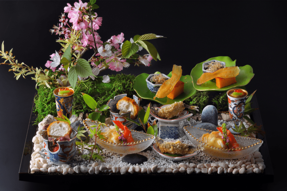 夕食一例（八寸）