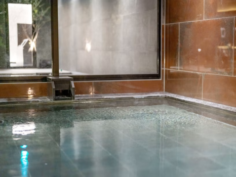 【大浴場温泉風呂 純泉・五光の湯】純度100％の温泉水を使用しております。