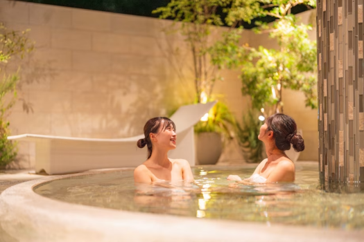 【大浴場温泉風呂 純泉・五光の湯】純度100％の温泉水を使用しております。