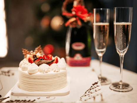 【クリスマス限定】海を望むお部屋で特別なディナーを／ケーキ＆選べるドリンク付