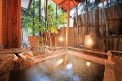 ■露天風呂付(ベッド)（14畳+6畳／３階）天然温泉源泉かけ流し