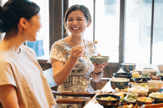 【朝食】八女の暮らしの知恵が詰まった朝食時間をお楽しみください