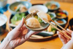 八女地域の食材を豊富に使用した健康的な和朝食