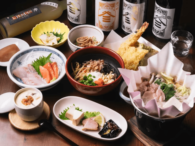 日本酒風呂付【早割30】出雲そば「そば処 喜多縁」ペアリングディナー〈２食付〉