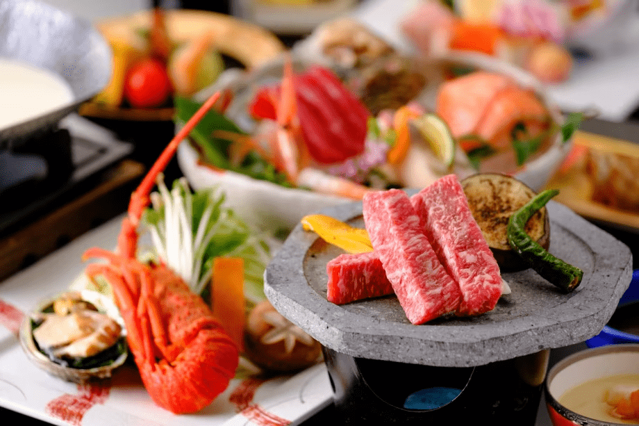 ＜贅沢味覚会席＞山陰サザエ、鮑、イセエビ、鳥取和牛！美食と美湯で過ごす上質なひととき、ちょっとリッチに山陰温泉旅♪☆☆☆