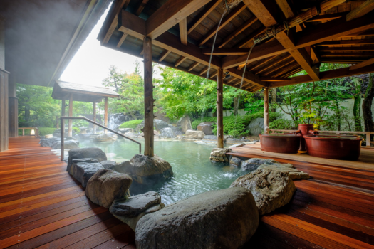 【庭の湯】打たせ湯