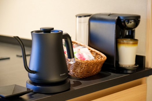 【コンセプトルーム】バルミューダケトル、コーヒーマシーン