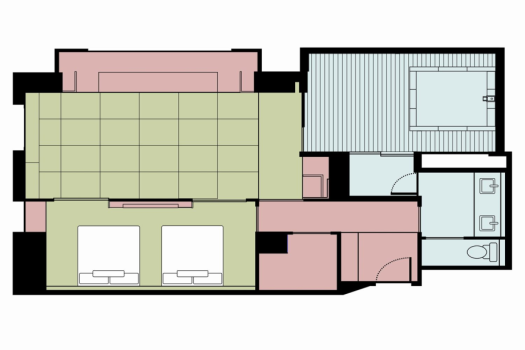Suite Room 瑞木(みずき)　間取り図一例