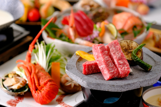 ＜贅沢味覚会席＞山陰サザエ、鮑、イセエビ、鳥取和牛！美食と美湯で過ごす上質なひととき、ちょっとリッチに山陰温泉旅♪☆☆☆