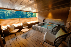 【スイートルーム瑞木】リビングテラス付き露天風呂