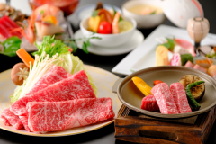 [Tottori Wagyu Sirloin Kaiseki] A little treat ★ Experience the deliciousness of local Wagyu beef with steak and shabu-shabu ★