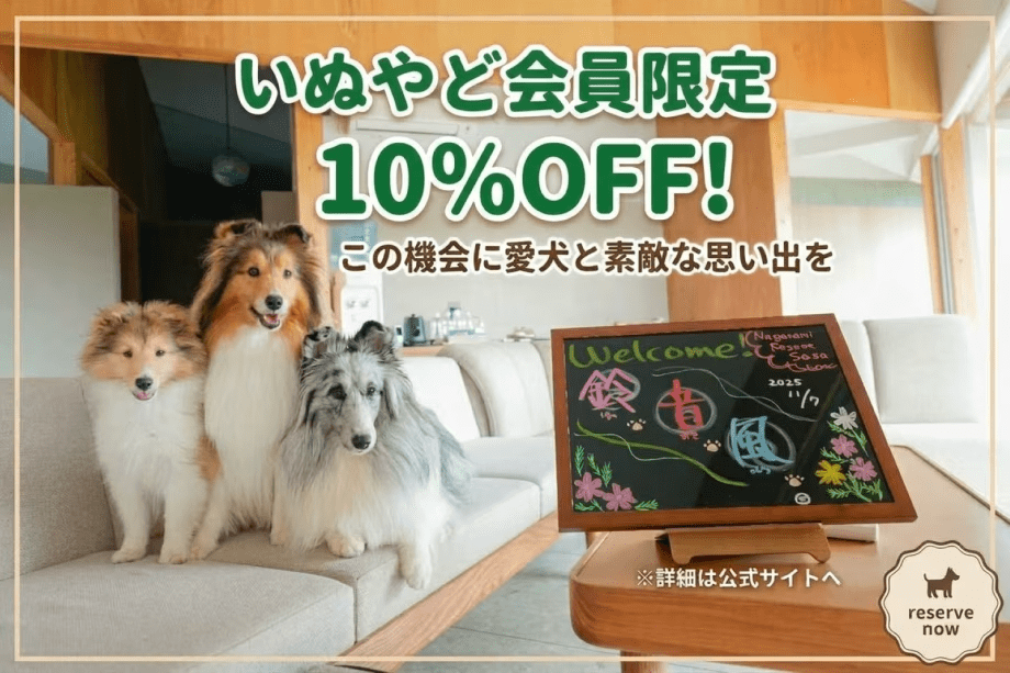 ≪いぬやど会員様限定10％OFF≫【愛犬と過ごす九十九里】黒湯の天然温泉に癒やされる至福のリゾートステイ＜選べるお食事＞