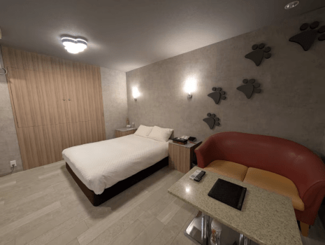 【カップル向け・愛犬可】ダブルルーム　※サウナ、BBQ、焚き火不可