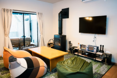 【犬NG】NEWヴィラ（カラオケ・プライベート薪テントサウナ＆水風呂・暖炉・BBQ器材付）