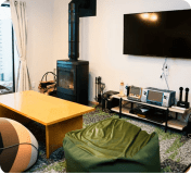 【犬NG】NEWヴィラ（カラオケ・プライベート薪テントサウナ＆水風呂・暖炉・BBQ器材付）