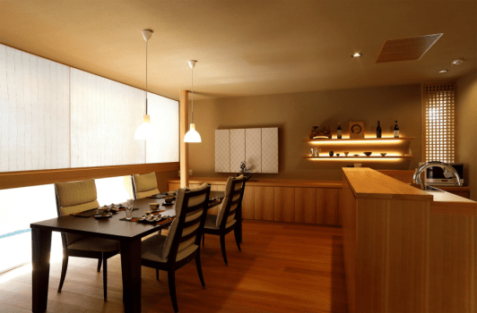 Japanese breakfast in the kitchen Japanese breakfast in the kitchen