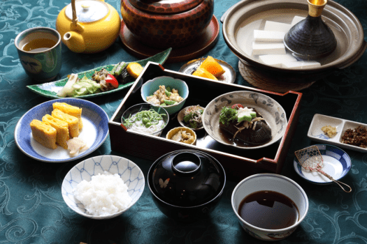 华丽的日式早餐