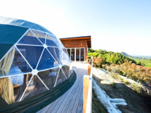 標高300mの高台から高松市内や瀬戸内の多島美を望む