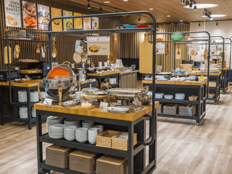 朝食ビュッフェ