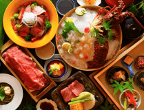【新登場】★夕食は一回出し贅沢ver.★佐賀和牛御膳に伊勢海老の造盛り～※夕食は19時スタート
