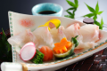 【夕食】クエ薄造り