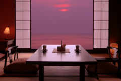 【オーシャンビュー客室】勝山海岸を一望できるオーシャンビューのお部屋