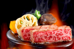 【彩美牛の鉄皿焼き】千葉県産のブランド牛『彩美牛』を鉄皿焼きでご賞味ください。