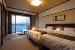 【オーシャンビュー和洋室】セミダブルツイン【トイレ付】