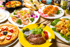 【1泊2食付き】気軽にグランピング滞在を楽しむALOHA特製彩りハワイアンディナーと朝食付きプラン